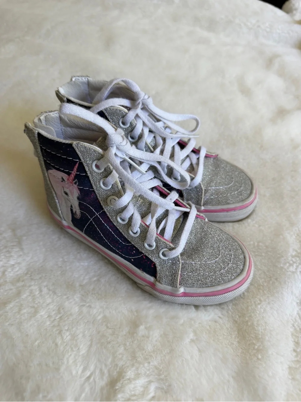 Vans Unicorn Sparkle High Top Sneakers Size 11c